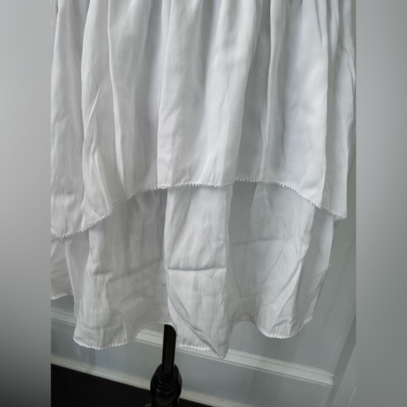 NEW WITH TAGS Ramy Brook White Cynthia Flounce Minidress ~ Medium - Picture 9 of 10